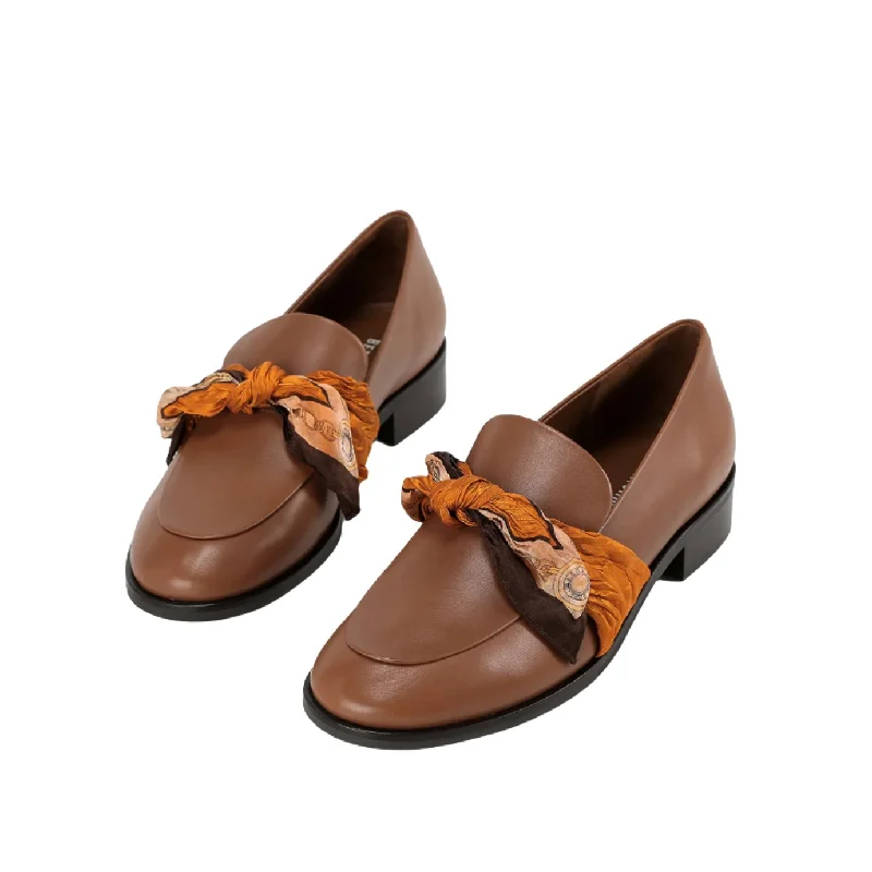 Diary Mocassin et Foulard - Caramel