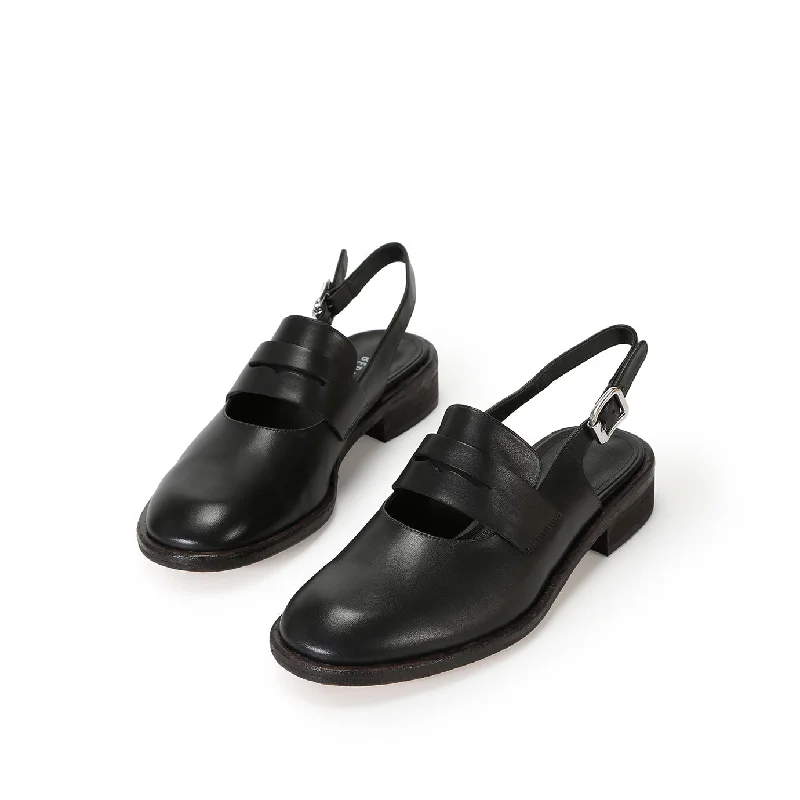 Penny Moccasins Sandales - Noir