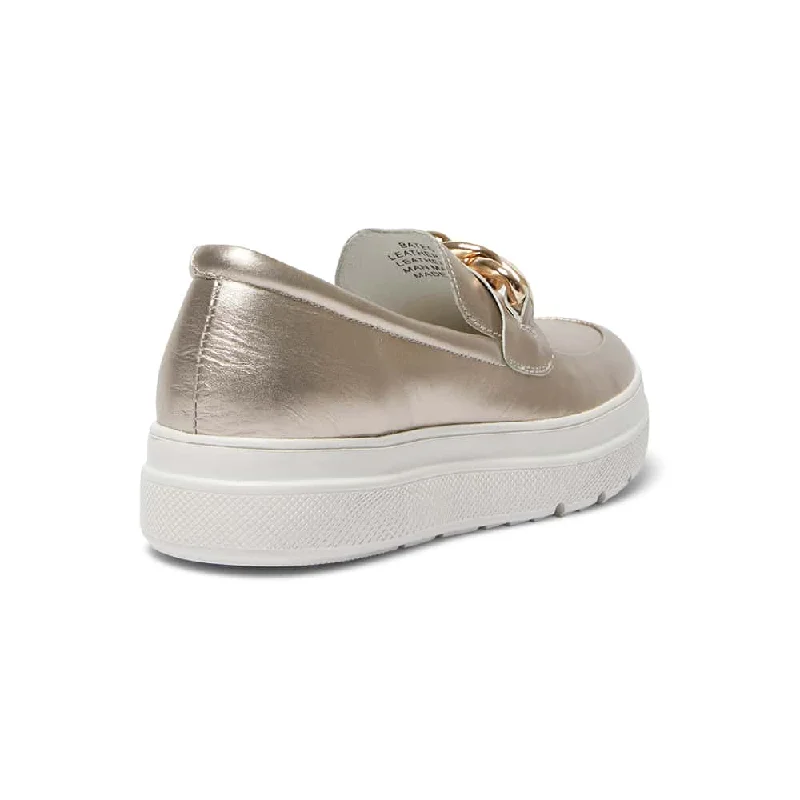 Bates Sneaker in Soft Gold Leather