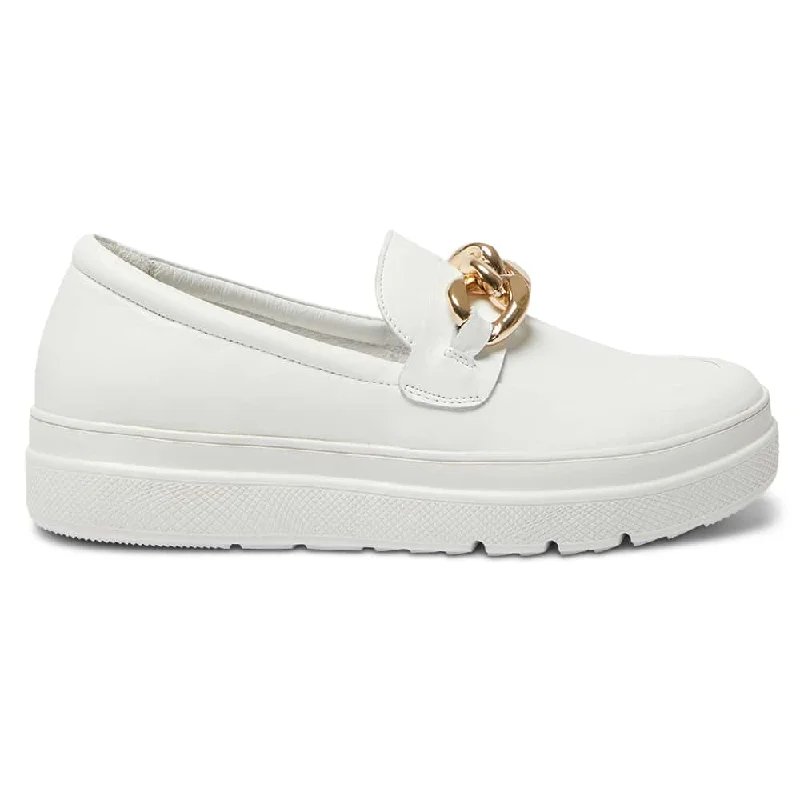 Bates Sneaker in White Leather