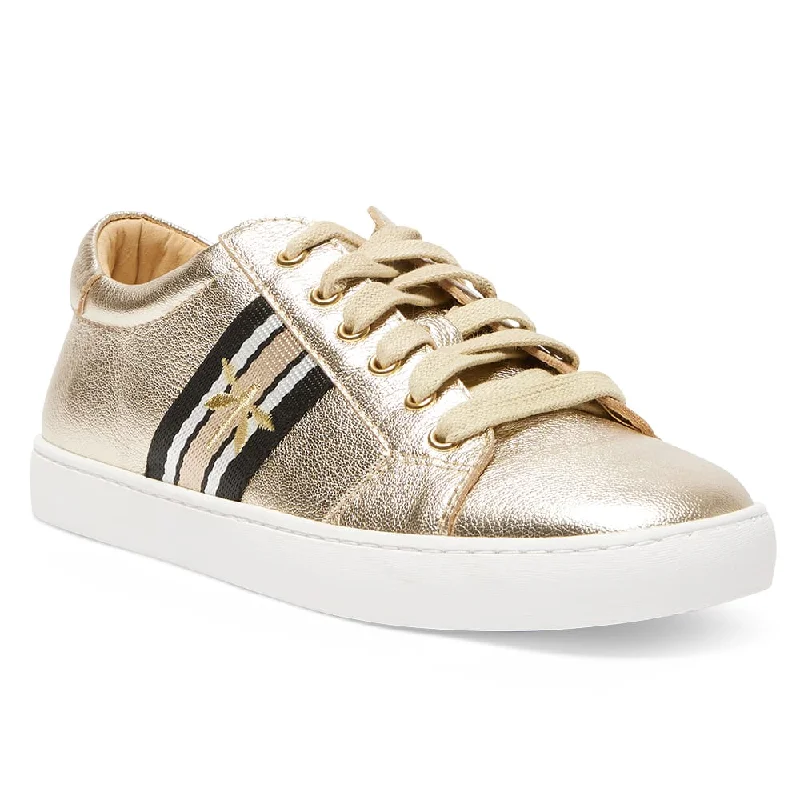 Belem Sneaker in Gold Nappa Leather