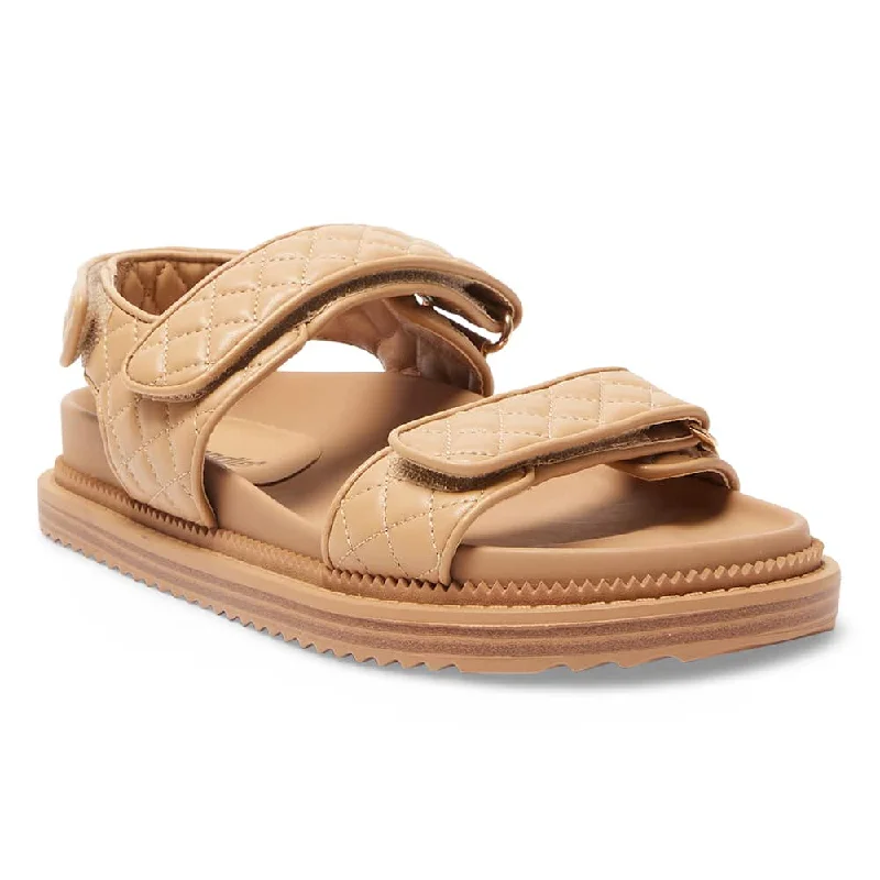 Bermuda Sandal in Camel Smooth