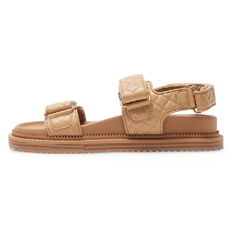 Bermuda Sandal in Camel Smooth