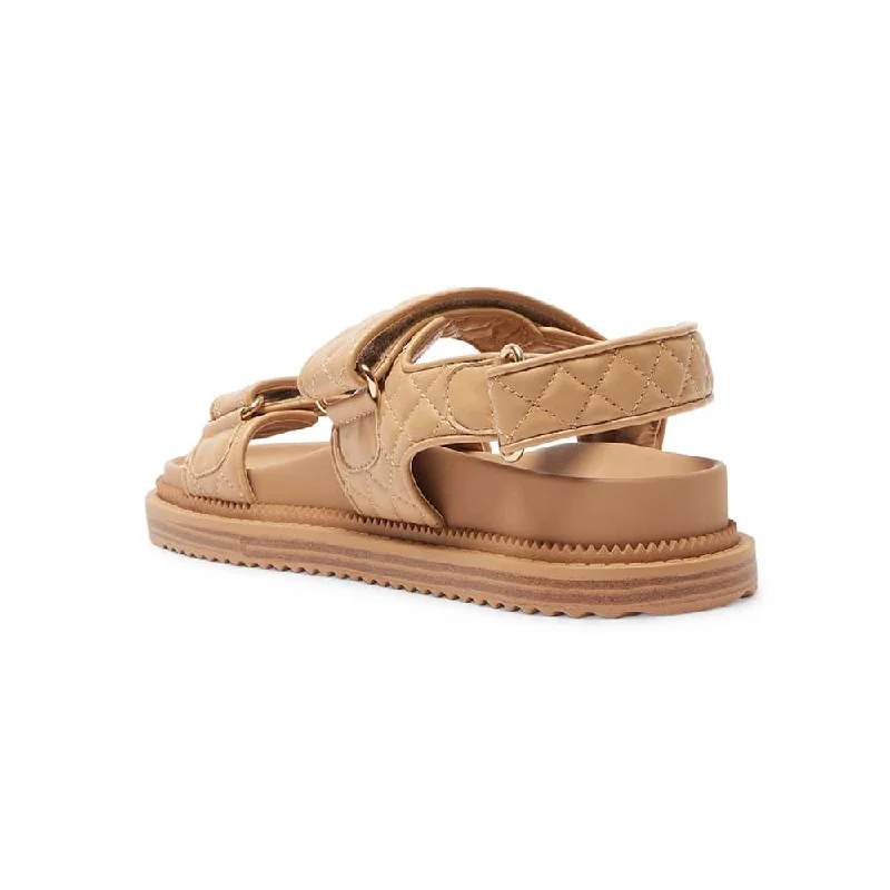 Bermuda Sandal in Camel Smooth