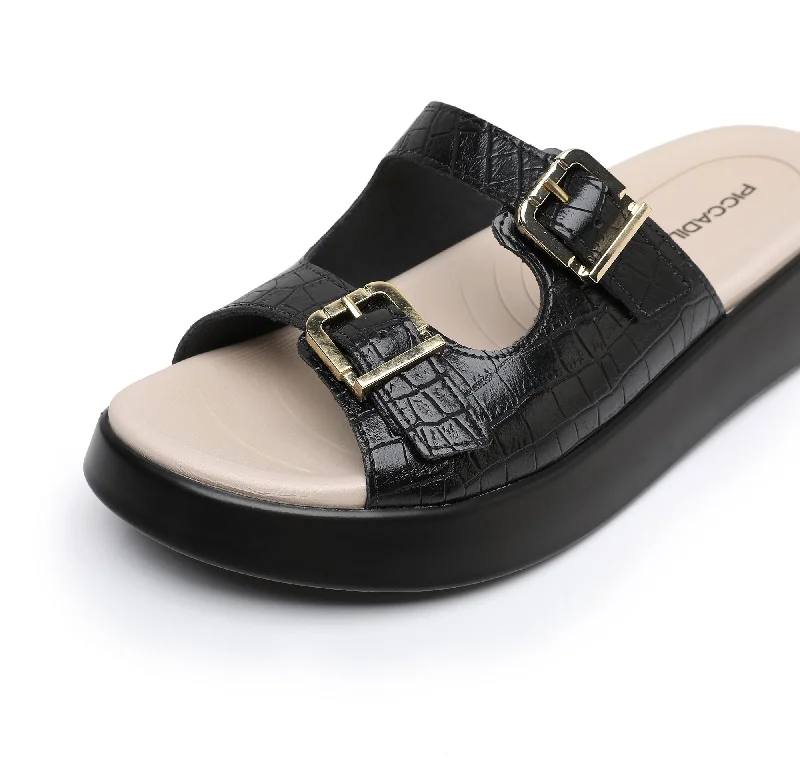 Serene Walkers - Black Croco (468.005)