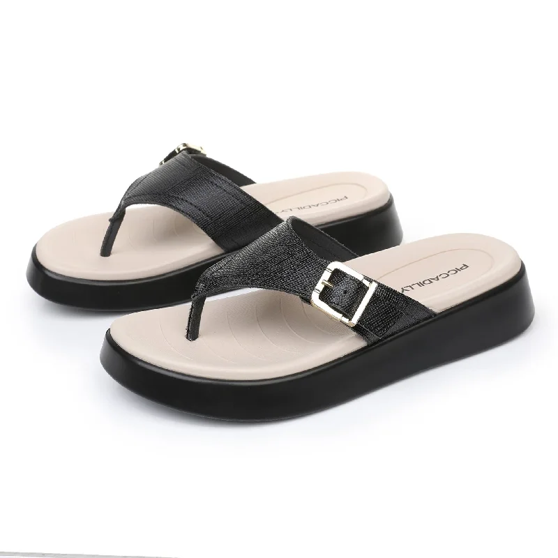 Effortless Black Comfort Flip Flop (468.004)