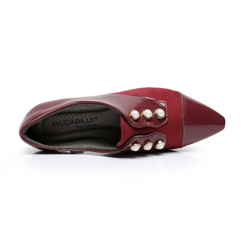 Vintage Charm Shoes - Burgandy (278.003)