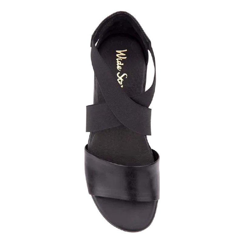 Chester Sandal in Black Leather