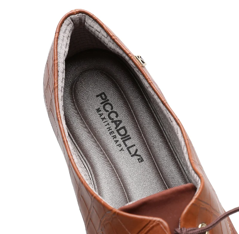 Coffee Lace-Up Flats for Women (278.019)