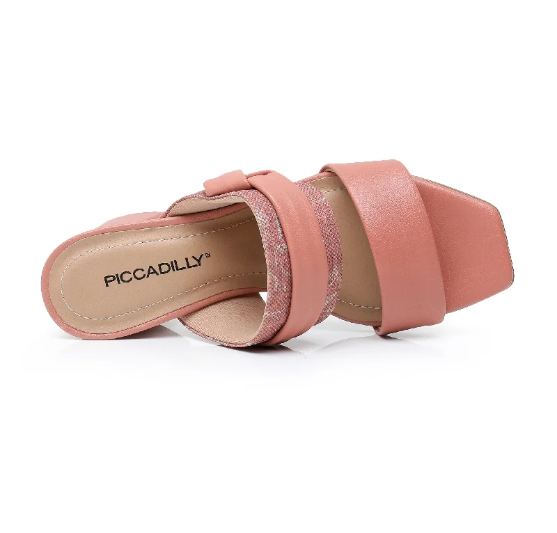 Chunky Charm Dual Strap Sandal - Coral (626.008)