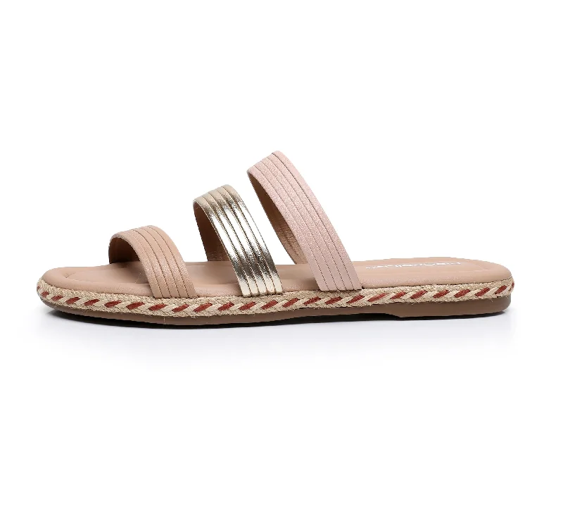 Vegan Triple Band Sandal - Rose Gold (404.044)