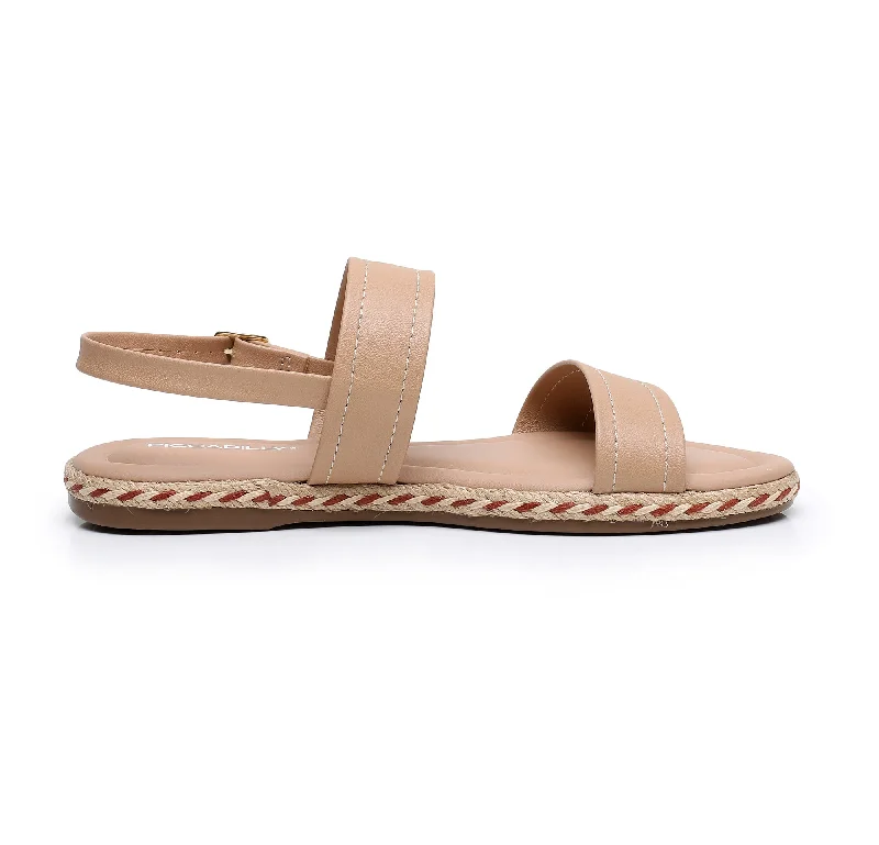 Slip-On Flats with Braided Strap - Nude (404.045)