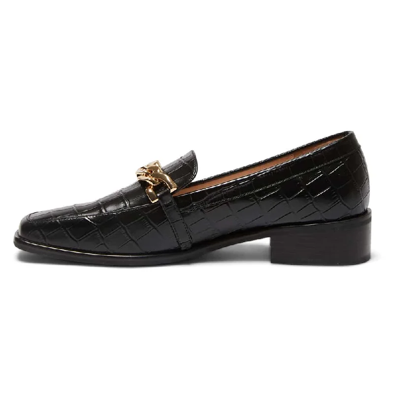 Dalton Loafer in Black Croc