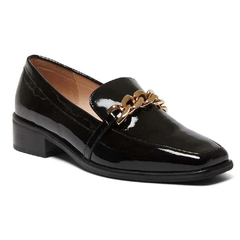 Dalton Loafer in Black Patent