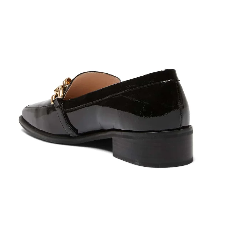 Dalton Loafer in Black Patent