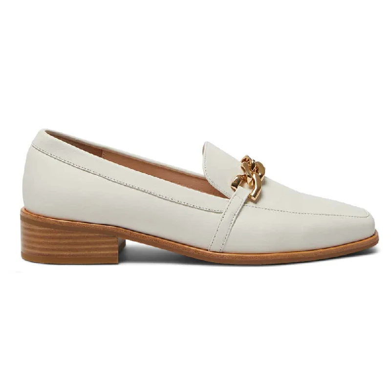 Dalton Loafer in Ivory Leather