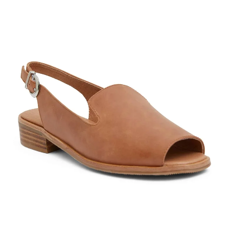 Delaney Sandal in Tan Leather