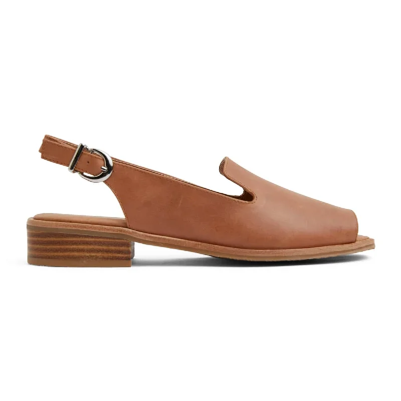 Delaney Sandal in Tan Leather