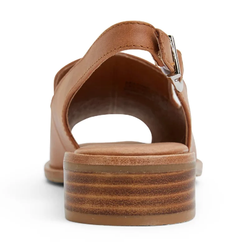 Delaney Sandal in Tan Leather