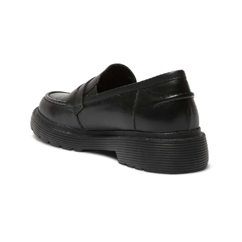 Eleanor Loafer in Black Leather