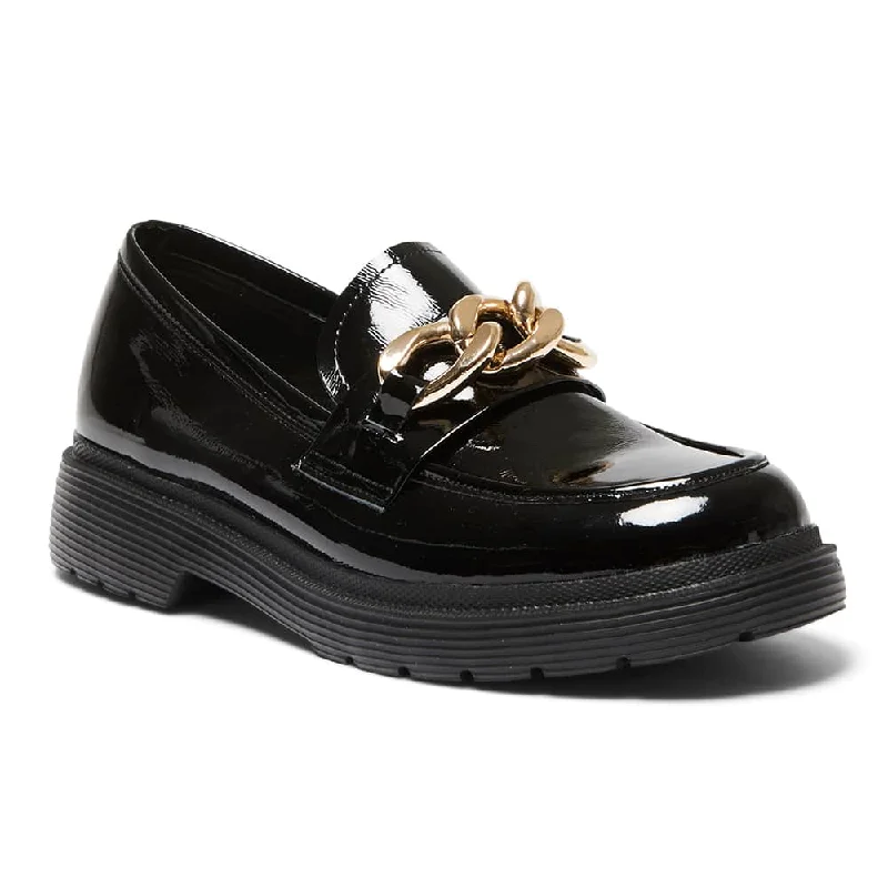 Eloise Loafer in Black Patent