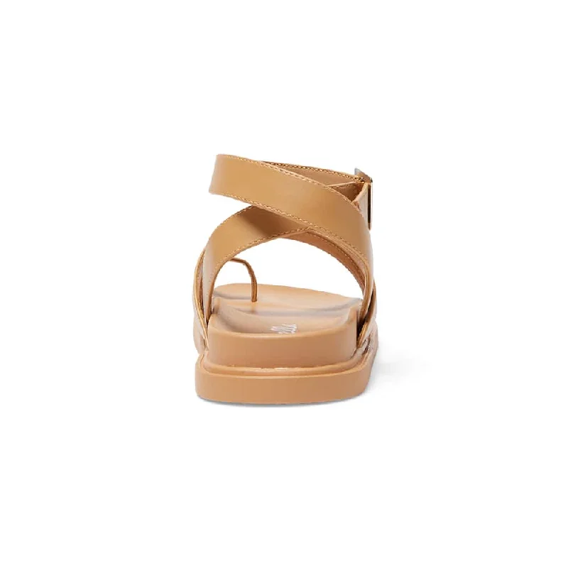 Faith Sandal in Camel Smooth