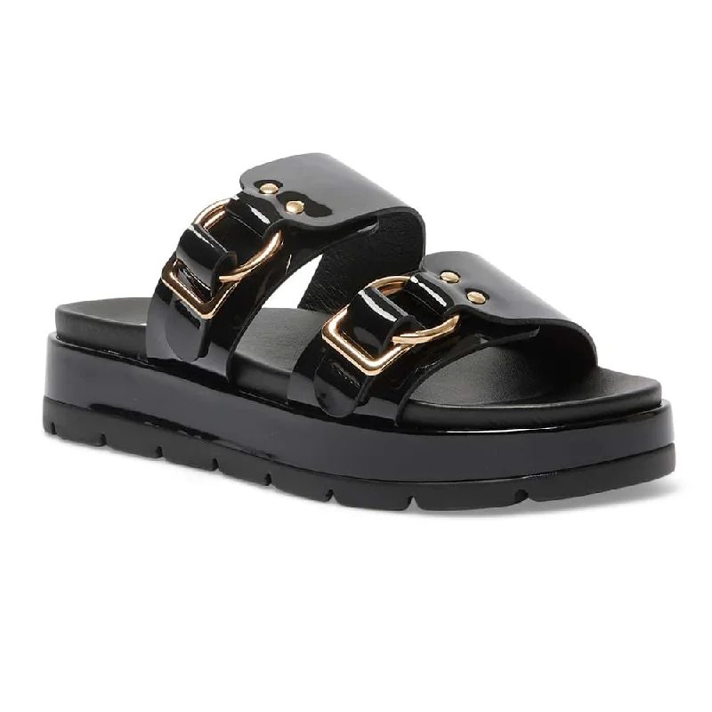 Fiction Slide in Black Patent