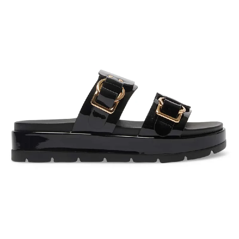 Fiction Slide in Black Patent