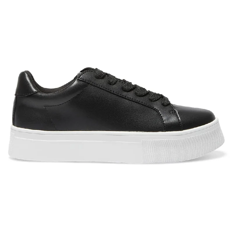 Frenzy Sneaker in Black Leather