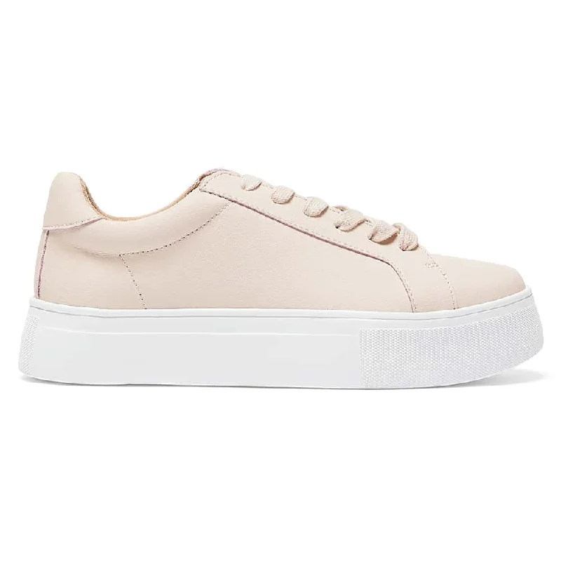 Frenzy Sneaker in Blush Leather