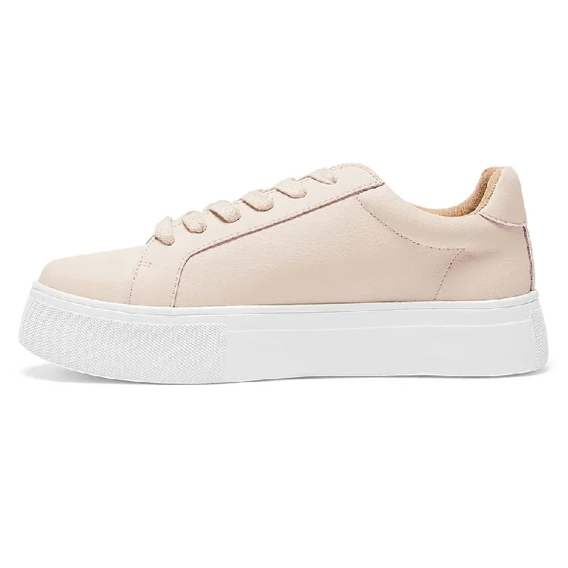 Frenzy Sneaker in Blush Leather