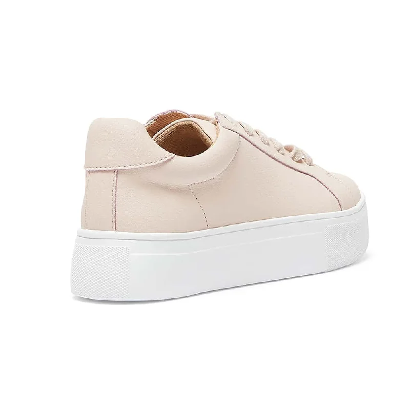 Frenzy Sneaker in Blush Leather