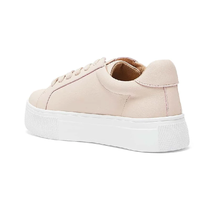 Frenzy Sneaker in Blush Leather