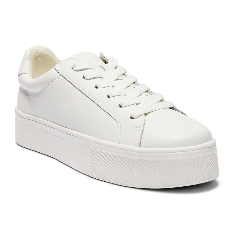 Frenzy Sneaker in White Leather