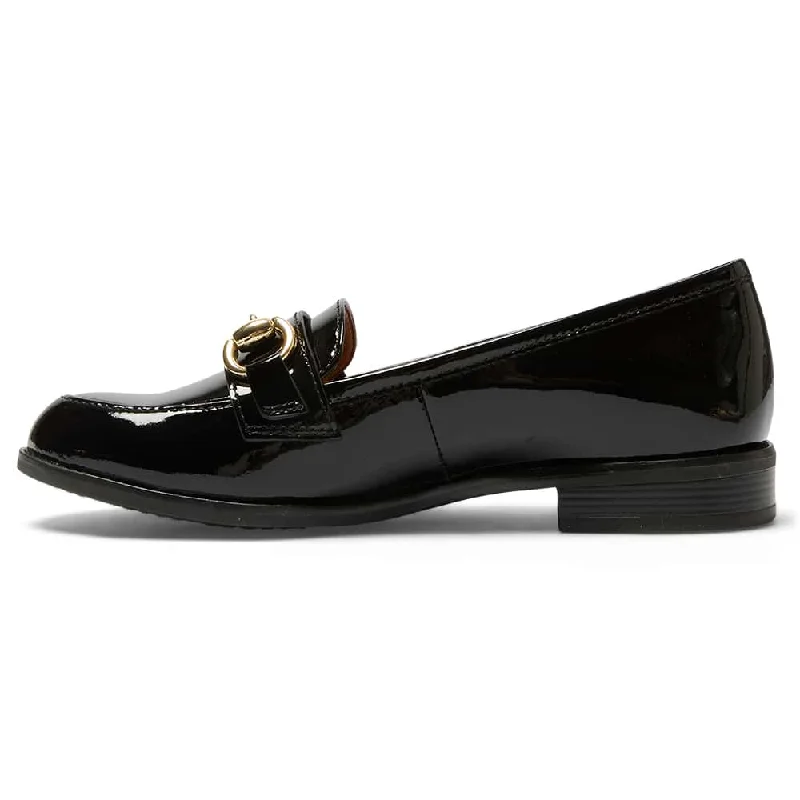 Gala Loafer in Black Patent