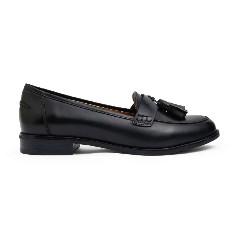 Gazebo Loafer in Black Leather