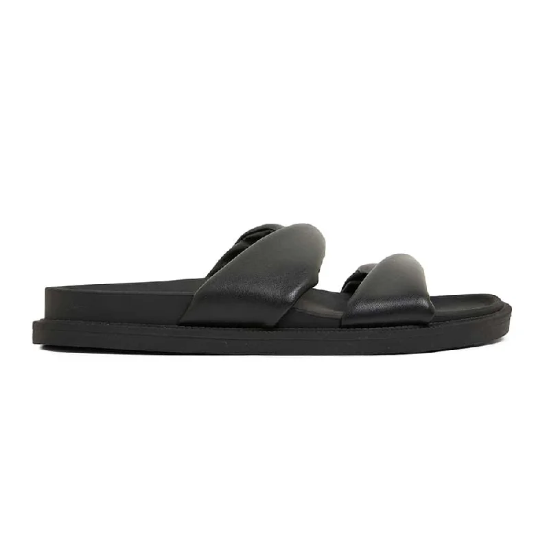 Ginny Slide in Black Smooth