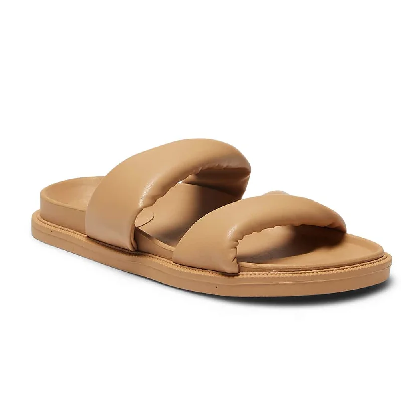 Ginny Slide in Camel Smooth