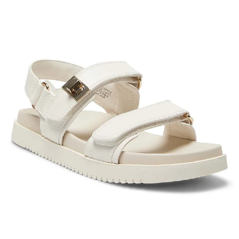 Hendrix Sandal in Bone Smooth