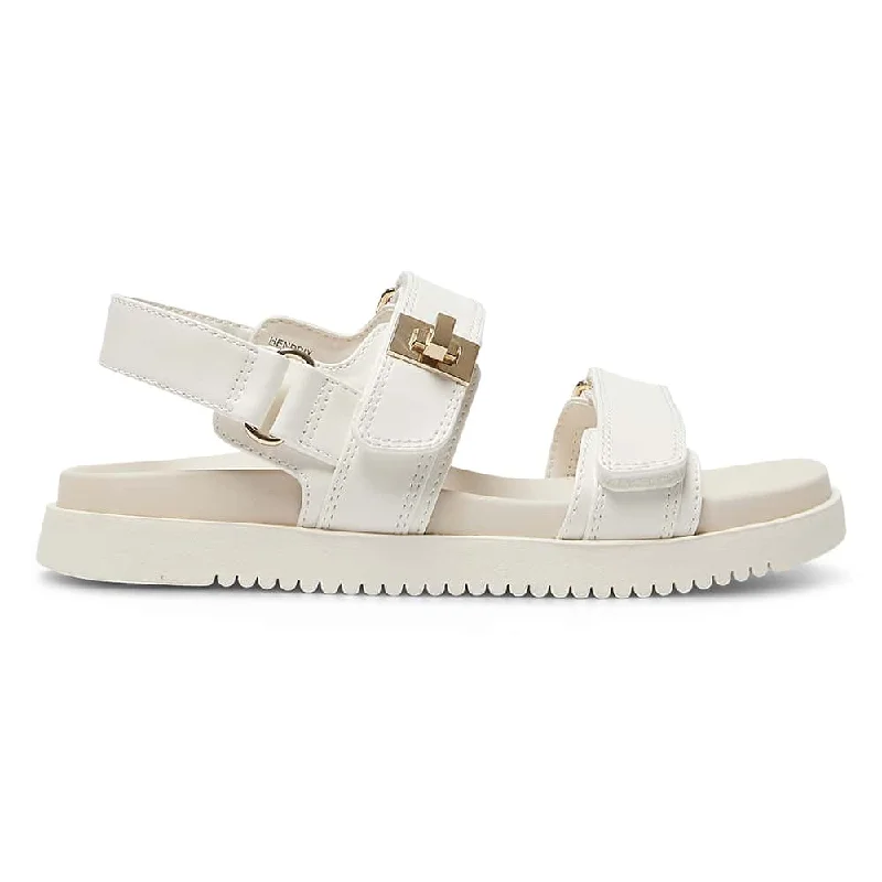 Hendrix Sandal in Bone Smooth