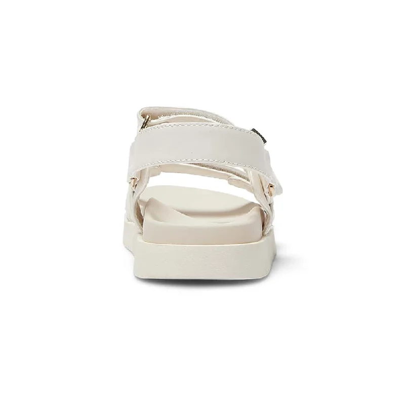 Hendrix Sandal in Bone Smooth