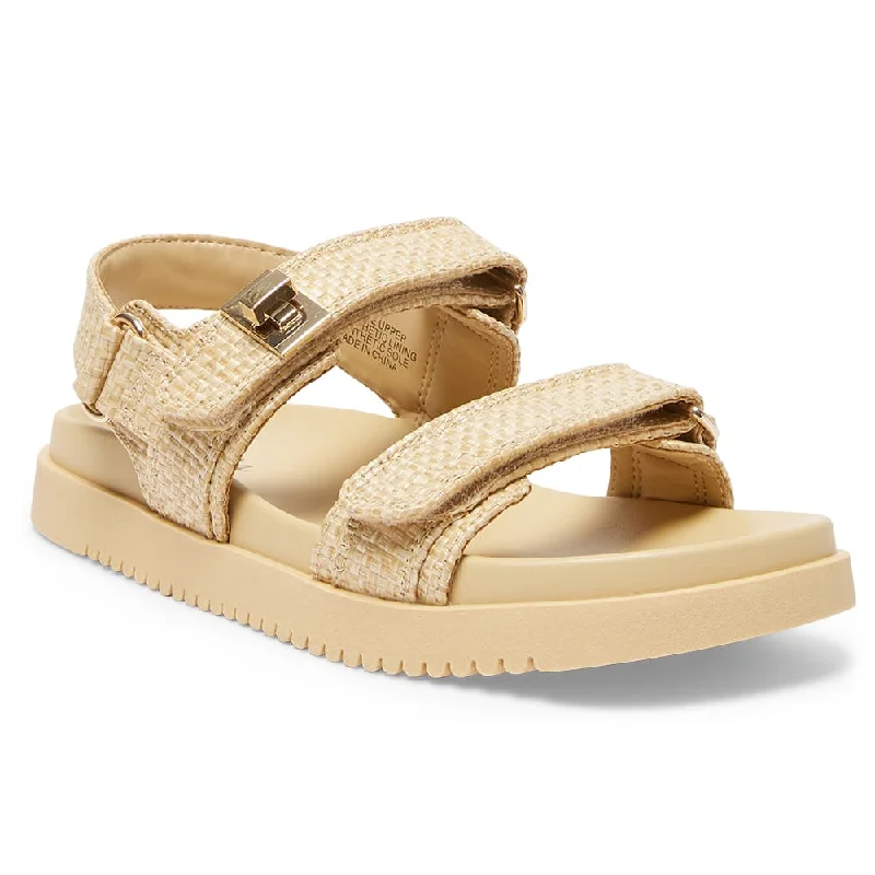 Hendrix Sandal in Natural Raffia