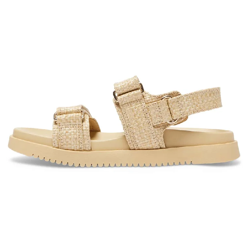 Hendrix Sandal in Natural Raffia