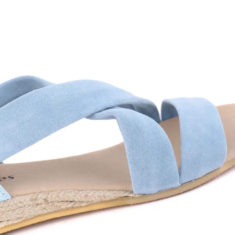 HOLLIE Light Blue Suede