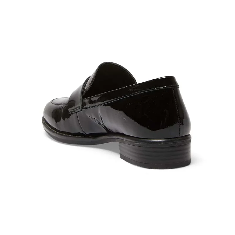 Infinity Loafer in Black Patent