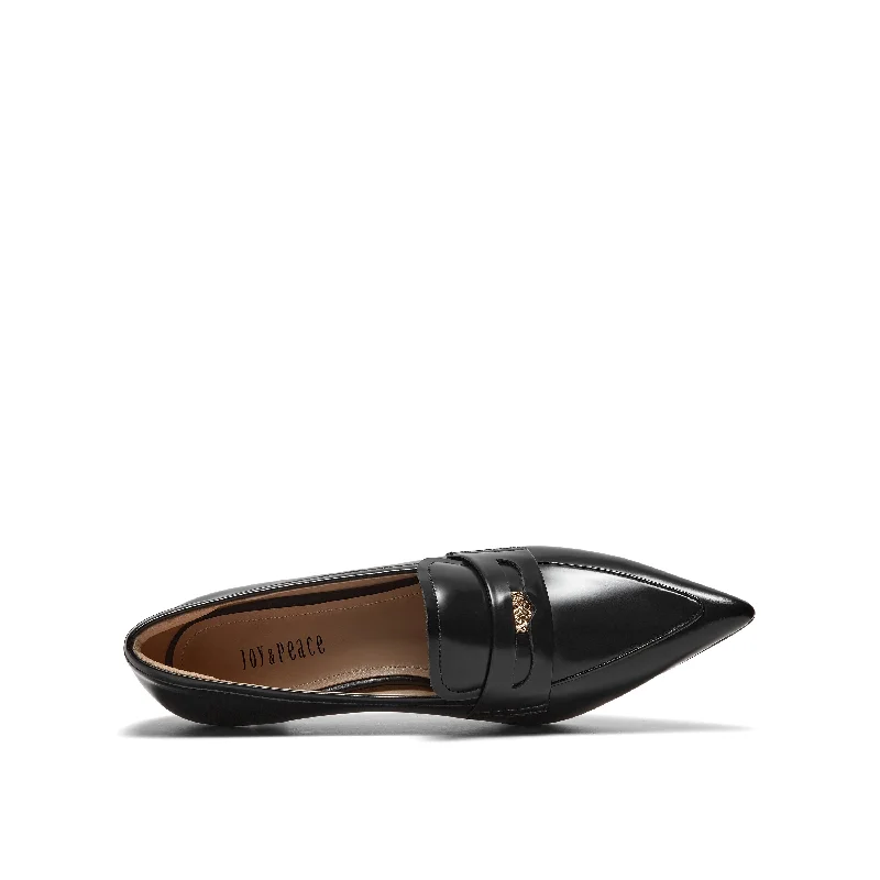 Pointed Toe Penny Loafers