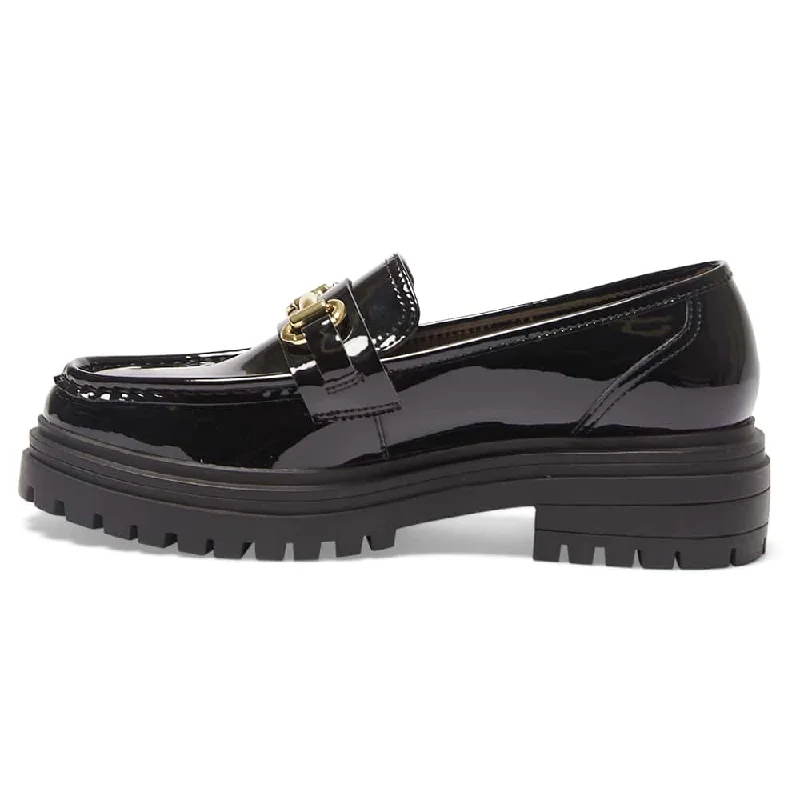 Kalista Loafer in Black Patent