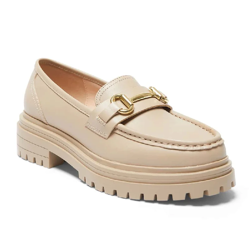 Kalista Loafer in Nude Leather