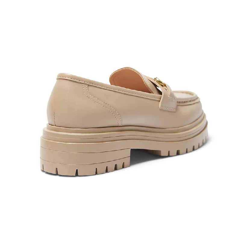 Kalista Loafer in Nude Leather