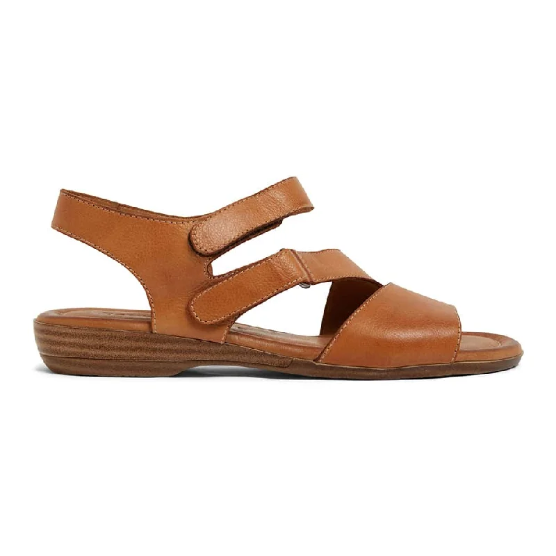 Kenya Sandal in Cognac Leather